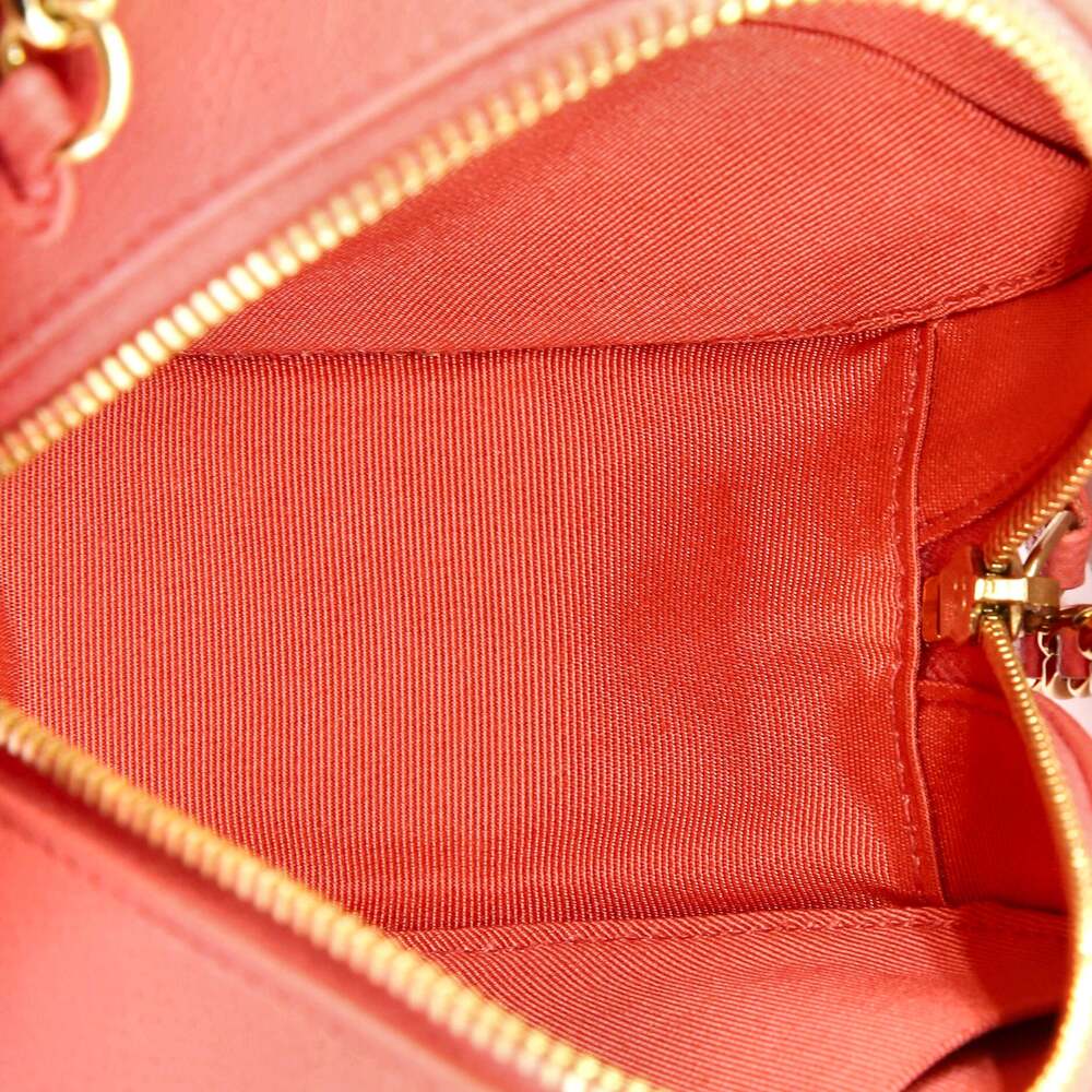 Chanel Round Clutch With Chain Quilted #241959C28B - Picture 6 of 7